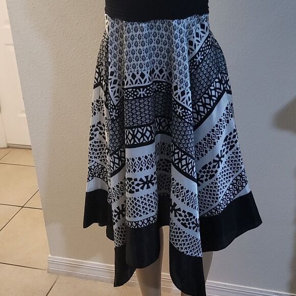 MELROSE HALTER NECKLINE COCKTAIL TWO-TONE WOMEN'S DRESS - Picture 7 of 15